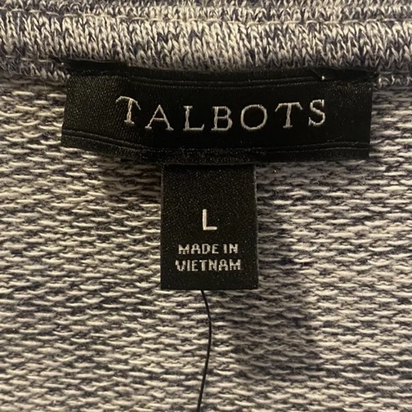 NWT Talbots Heather Gray Stretch Knit Flounce‎ Shift Dress Womens Large (754) - Picture 4 of 4